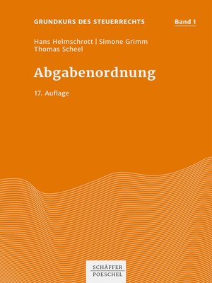 cover image of Abgabenordnung